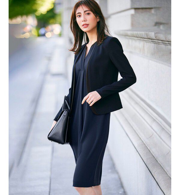 BEIGE,「CINDY / ダブルカラージャケット」|ノーカラージャケット|