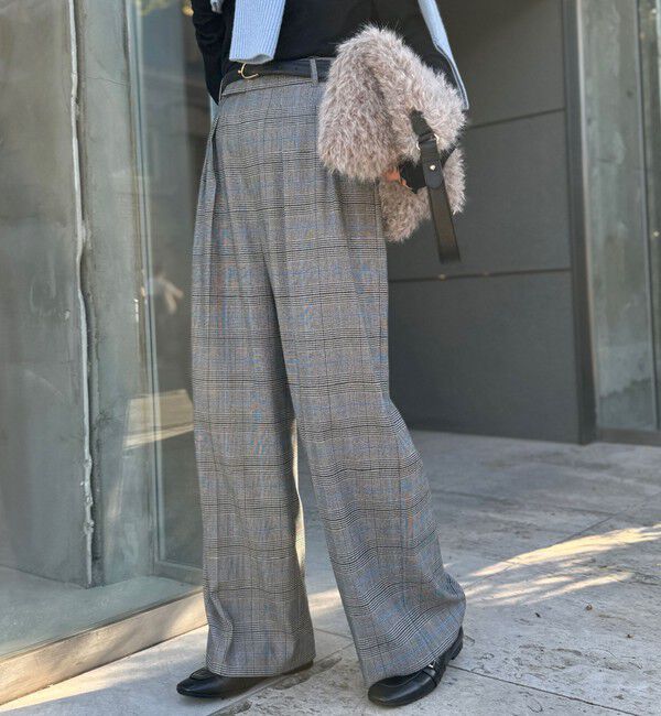 NOLLEY'S「《セットアップ対応》ストレッチツイルワイドパンツ」|その他|