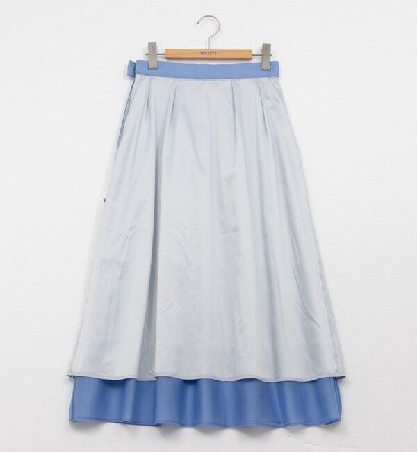 NOLLEY'S「《セットアップ対応》ウォッシャブルタックフレアシアースカート」|スカート|