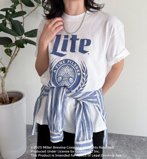 fredy emue「【GOOD ROCK SPEED/グッドロックスピード】Miller LITE 半袖Tシャツ」|Tシャツ・カットソー|