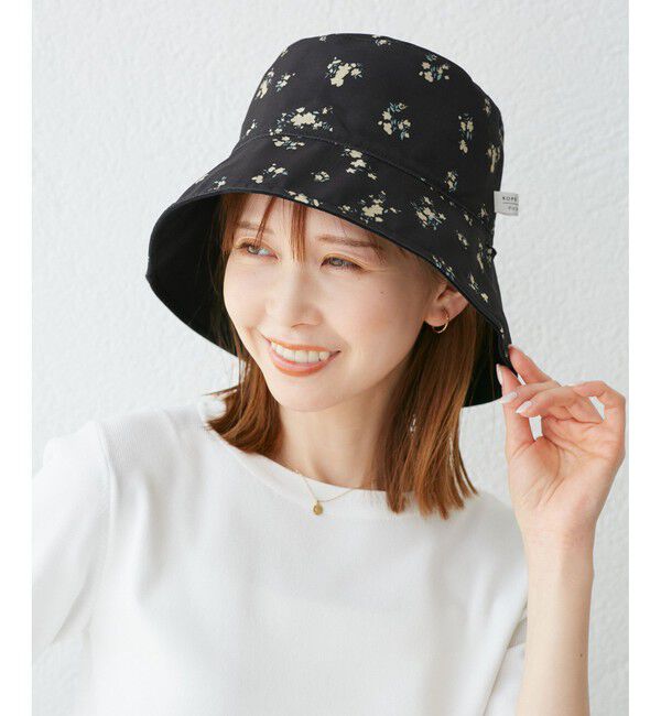 ROPE PICNIC PASSAGE「【UVカット・前後2WAY】マルチウェイフラワーリバーシブルハット」|ハット|