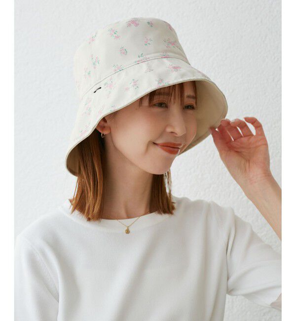 ROPE PICNIC PASSAGE「【UVカット・前後2WAY】マルチウェイフラワーリバーシブルハット」|ハット|