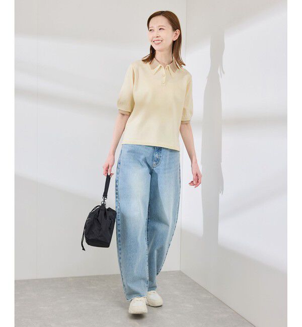 Rope&rsquo;Picnic「レイヤード風ニットポロシャツ」|ポロシャツ|