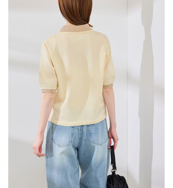 Rope&rsquo;Picnic「レイヤード風ニットポロシャツ」|ポロシャツ|