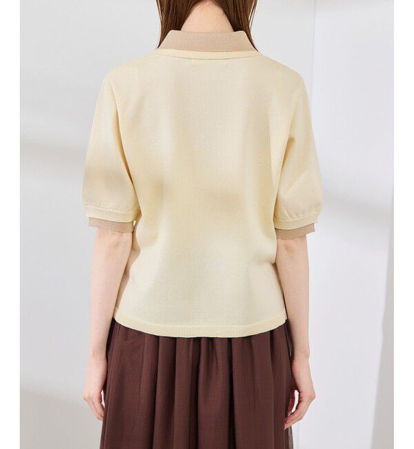 Rope&rsquo;Picnic「レイヤード風ニットポロシャツ」|ポロシャツ|