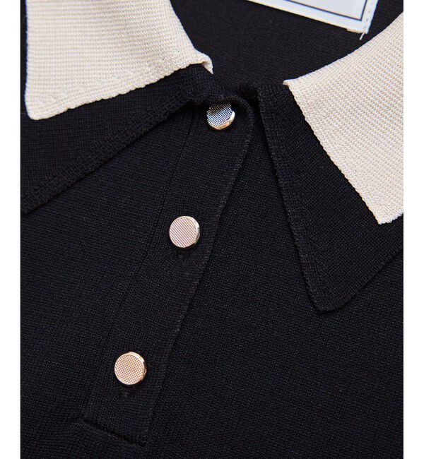 Rope&rsquo;Picnic「レイヤード風ニットポロシャツ」|ポロシャツ|