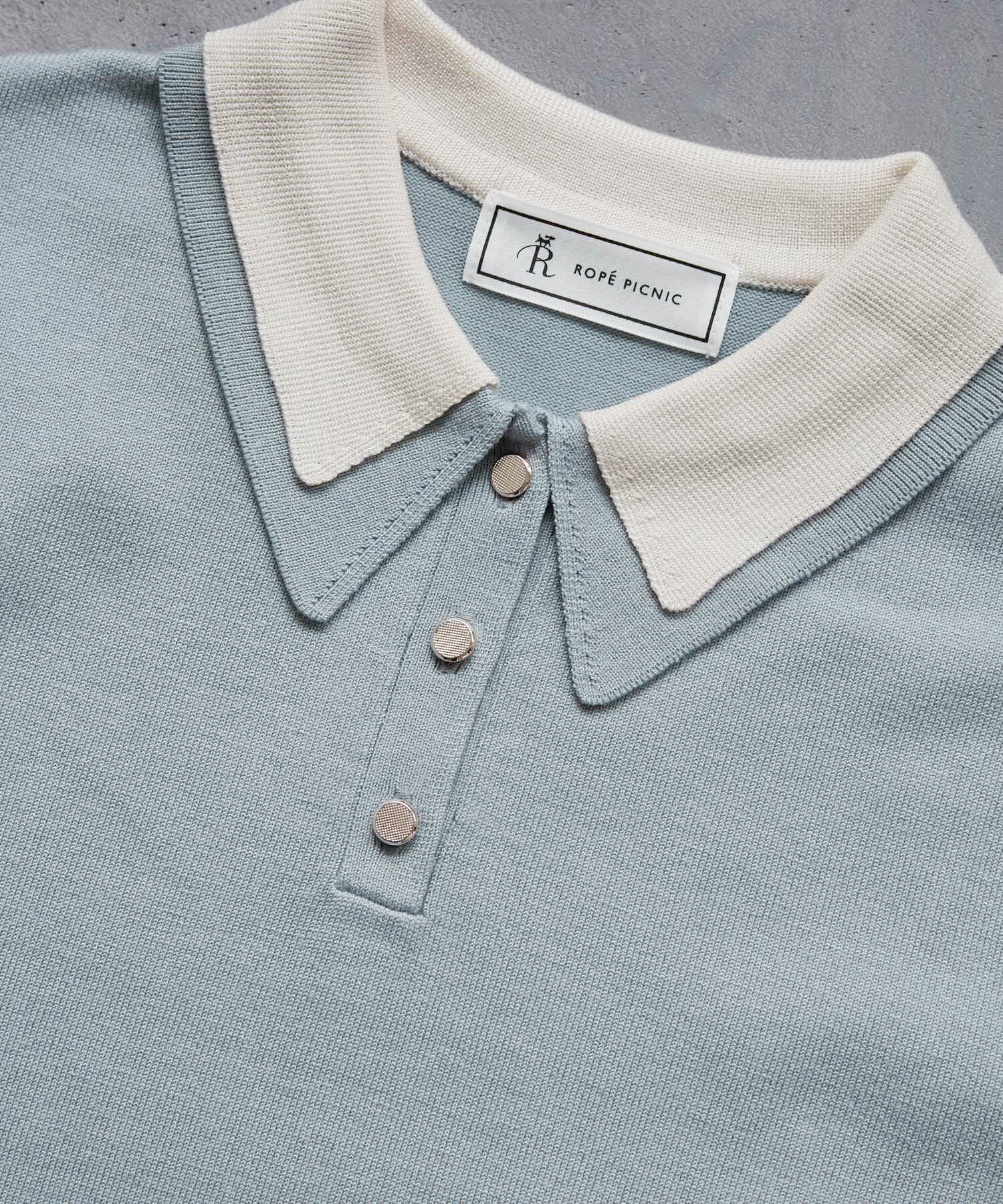Rope&rsquo;Picnic「レイヤード風ニットポロシャツ」|ポロシャツ|