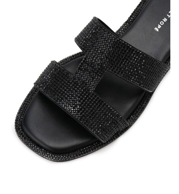 ADAM ET ROPE'「Iストラップラインストーンサンダル」|サンダル|