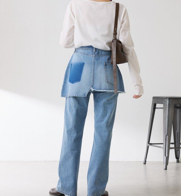  「Q.anos　レイヤードデニムスカート」|スカート|