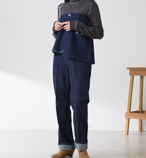  「Q.anos　レイヤードデニムスカート」|スカート|