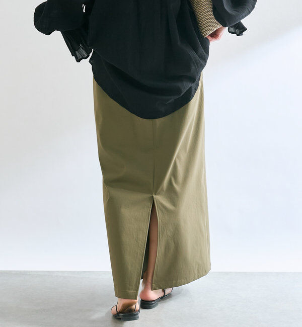  「【イージーな履き心地】ツイルストレッチIラインスカート」|スカート|