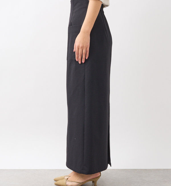  「【イージーな履き心地】ツイルストレッチIラインスカート」|スカート|