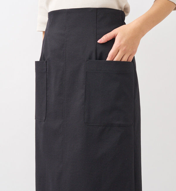  「【イージーな履き心地】ツイルストレッチIラインスカート」|スカート|