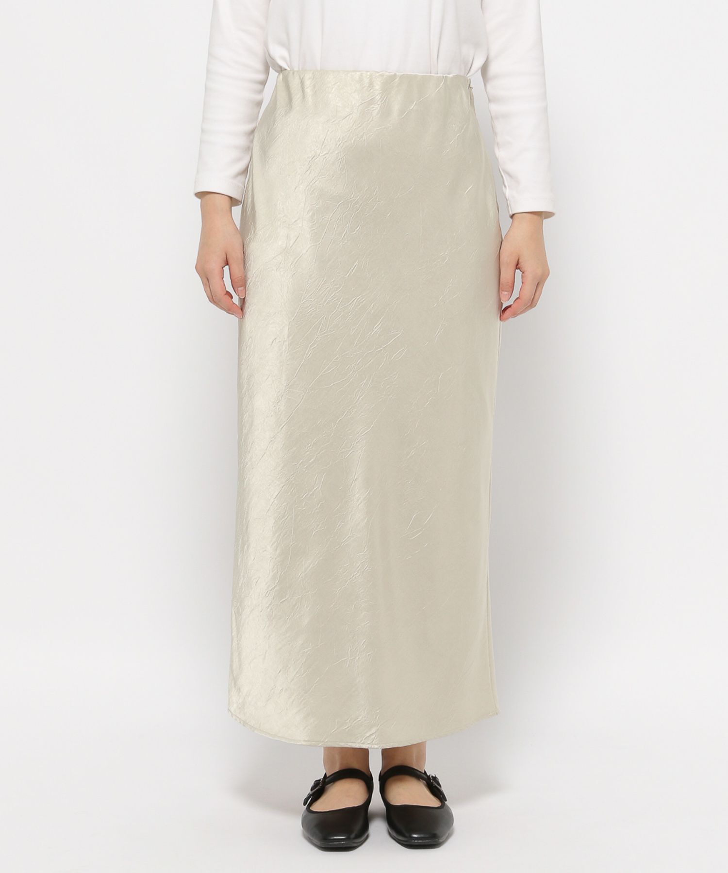 LOWRYS FARM「シワサテンスカート」|スカート|