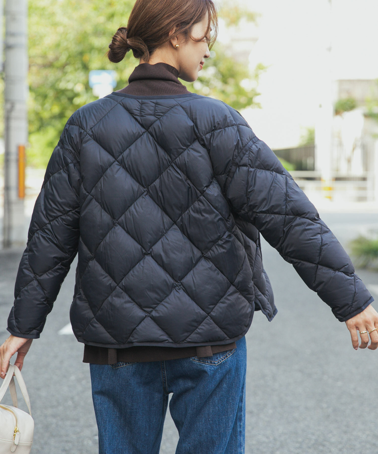 一部WEB限定カラー』ライトダウンキルトショートブルゾン（URBAN