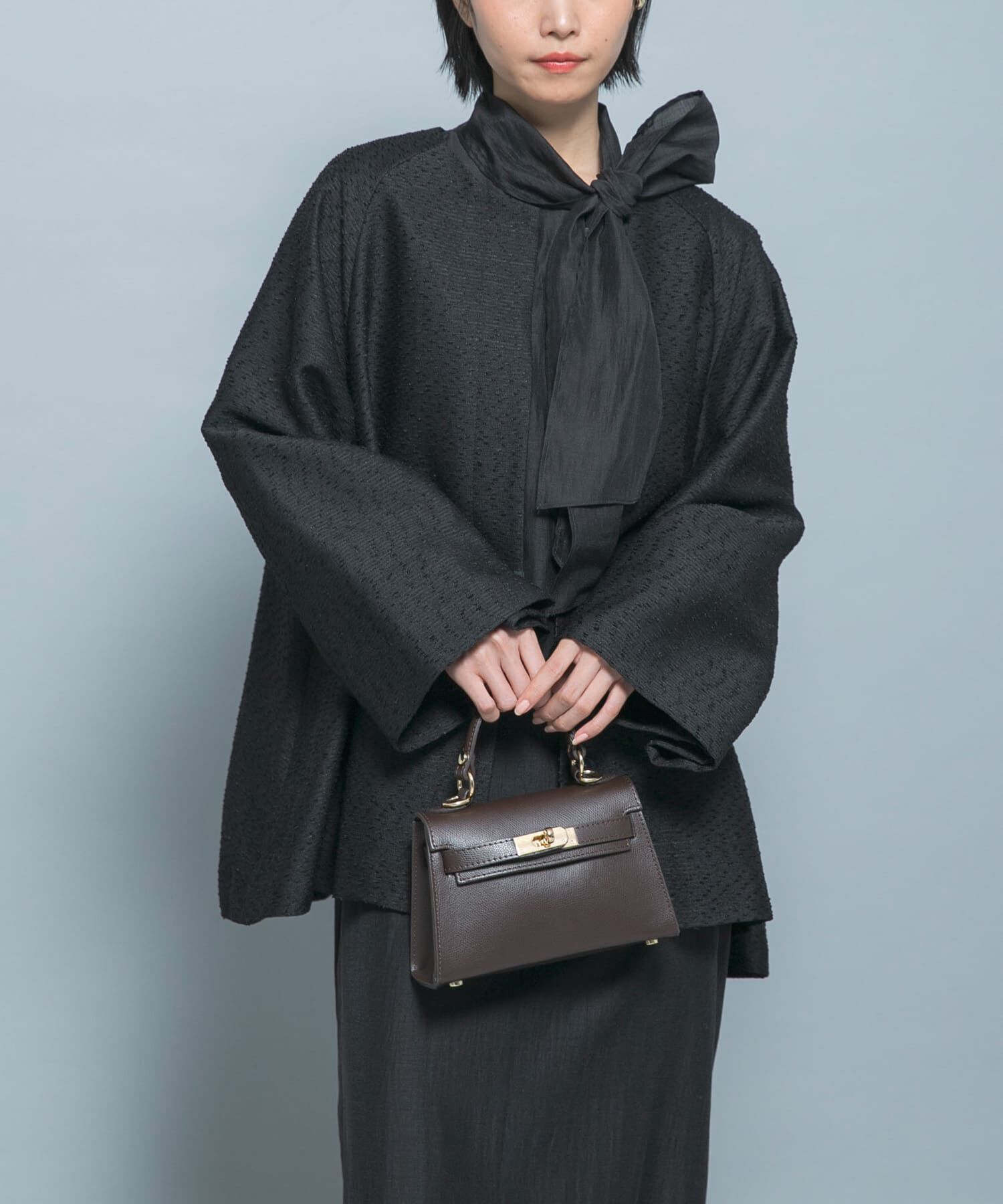 URBAN RESEARCH ROSSO「CHIGNON　ネップツイードコート」|ノーカラーコート|