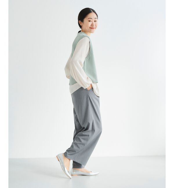  「ブラウスレイヤードニットベスト」|ベスト・ジレ|