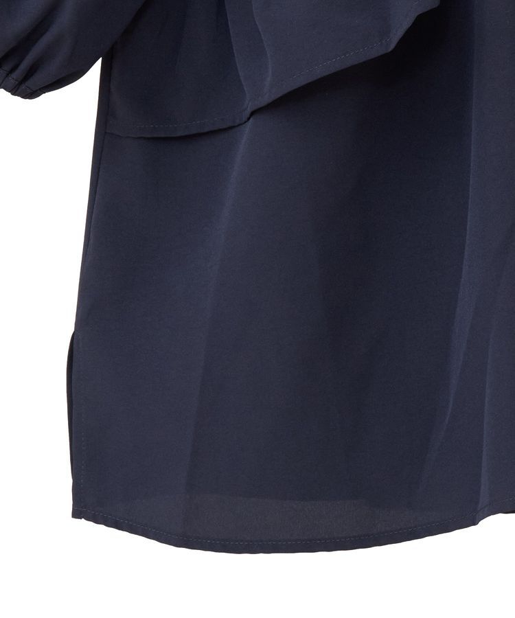 Green Parks「2way フリルショートスリーブブラウス」|シャツ・ブラウス|