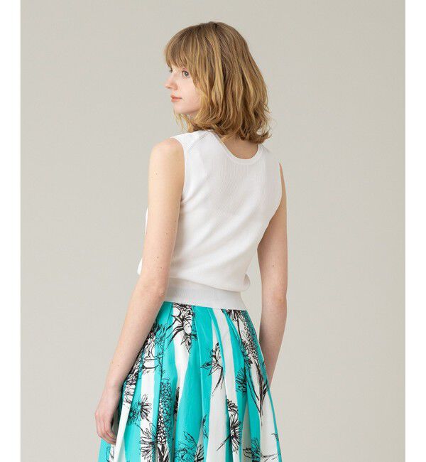 LOULOU WILLOUGHBY「《ドラマ着用》【LOULOU WILLOUGHBY】ブライトレーヨンリブタンク」|ニット・セーター|