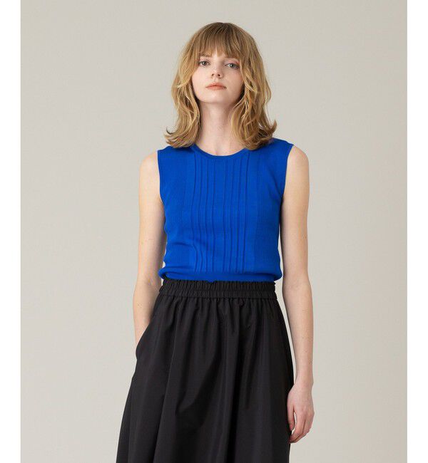 LOULOU WILLOUGHBY「《ドラマ着用》【LOULOU WILLOUGHBY】ブライトレーヨンリブタンク」|ニット・セーター|