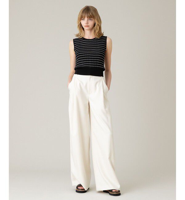 LOULOU WILLOUGHBY「《ドラマ着用》【LOULOU WILLOUGHBY】ブライトレーヨンリブタンク」|ニット・セーター|