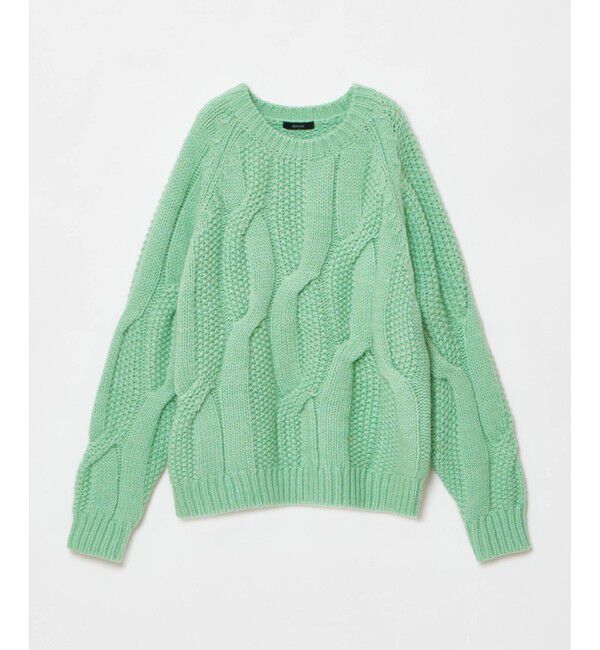 allureville「ランダムケーブルプルオーバー」|ニット・セーター|