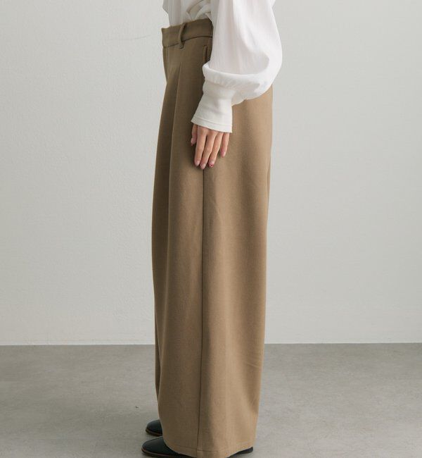  「ストレッチ起毛タックスラックスパンツ」|その他|