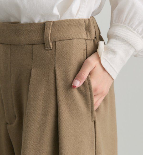  「ストレッチ起毛タックスラックスパンツ」|その他|