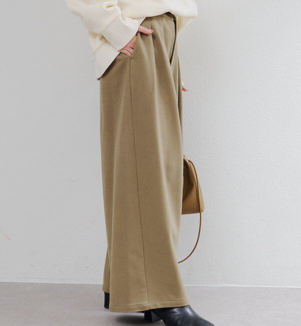  「ストレッチ起毛タックスラックスパンツ」|その他|