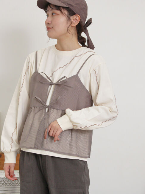 Samansa Mos2「メローインナーSETシアービスチェ」|シャツ・ブラウス|