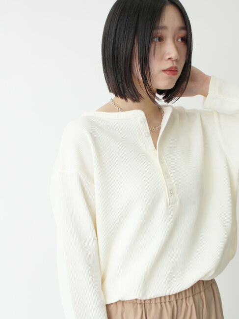 sm2rhythm「2wayヘンリーネックプルオーバー」|Tシャツ・カットソー|キナリ