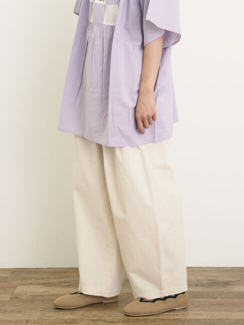 Samansa Mos2「【M/Lサイズ】パン屋さんみたいなタックパンツ」|その他|