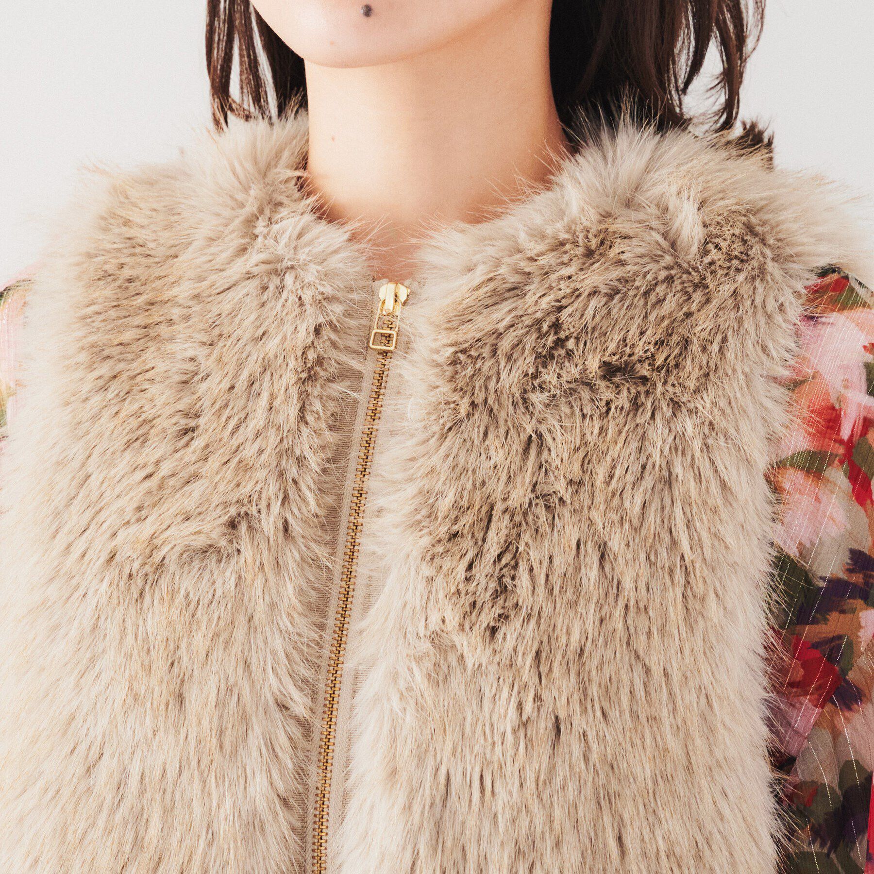 UNTITLED「【トレンド/モード】フェイクファーベスト」|ベスト・ジレ|