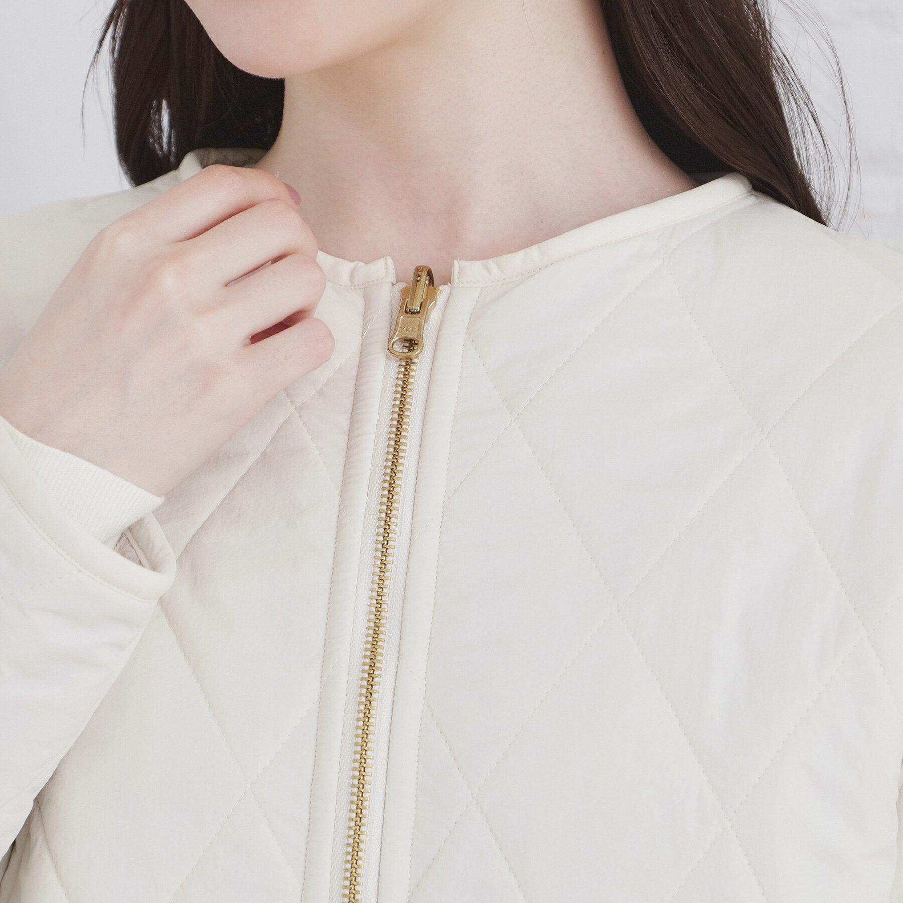 index「リバーシブル キルティングフェイクファーブルゾン【洗濯機洗い可】」|ブルゾン・スタジャン|