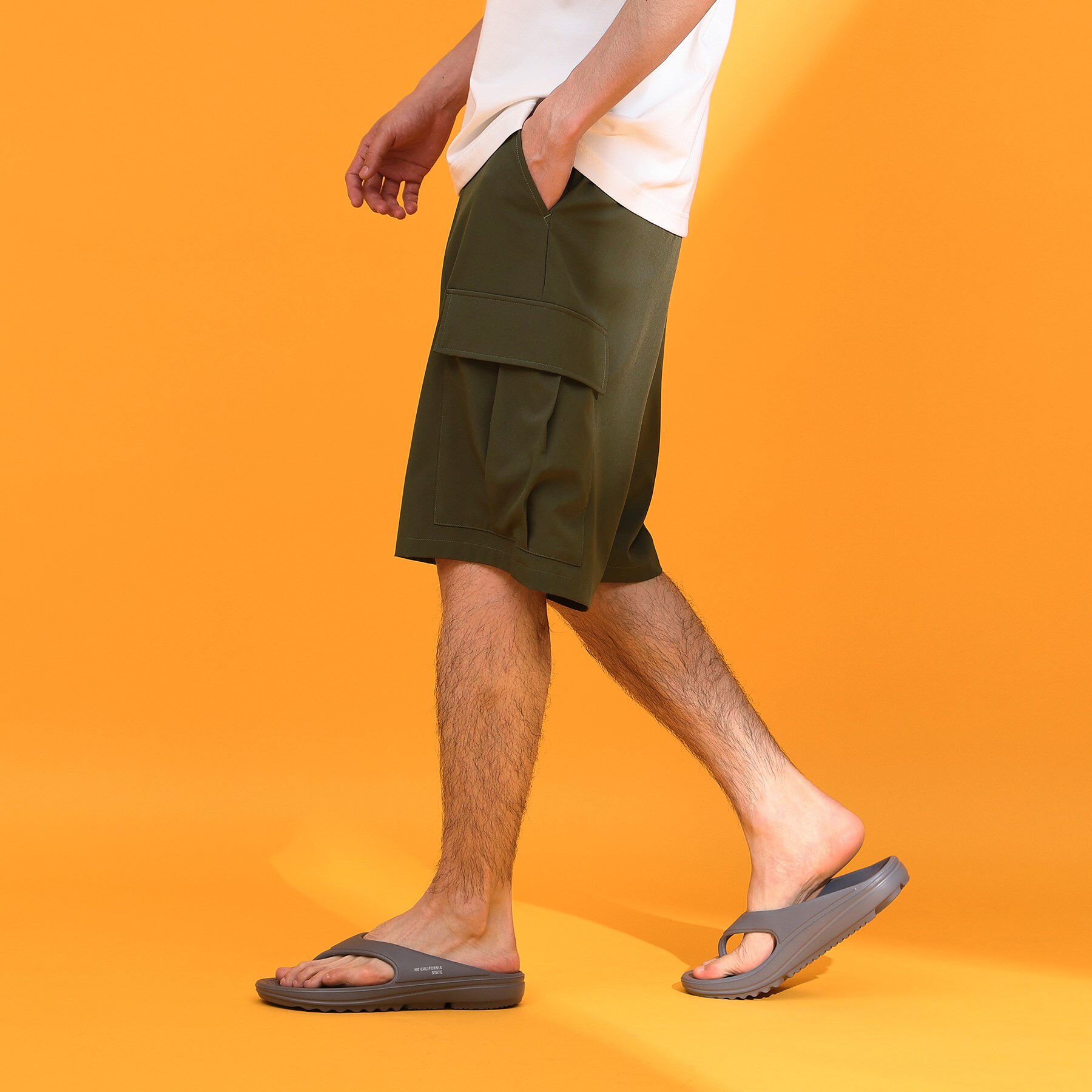 THE SHOP TK「mizugiwa水陸両用カーゴショートパンツ 【接触冷感/UVカット/吸水速乾/洗濯機OK】」|その他|