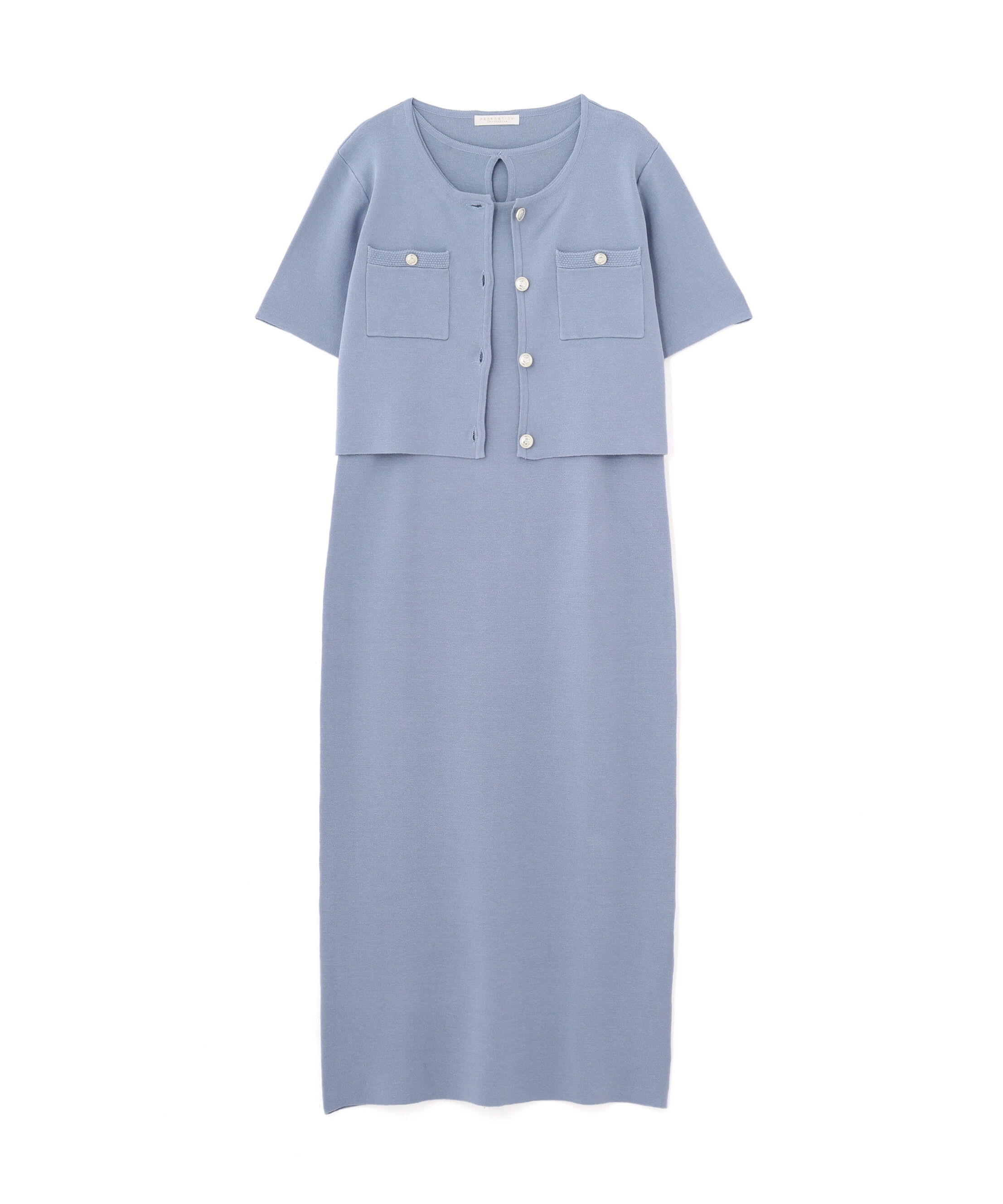 PROPORTION BODY DRESSING「ミラノリブカーデセットアップ」|ワンピース|