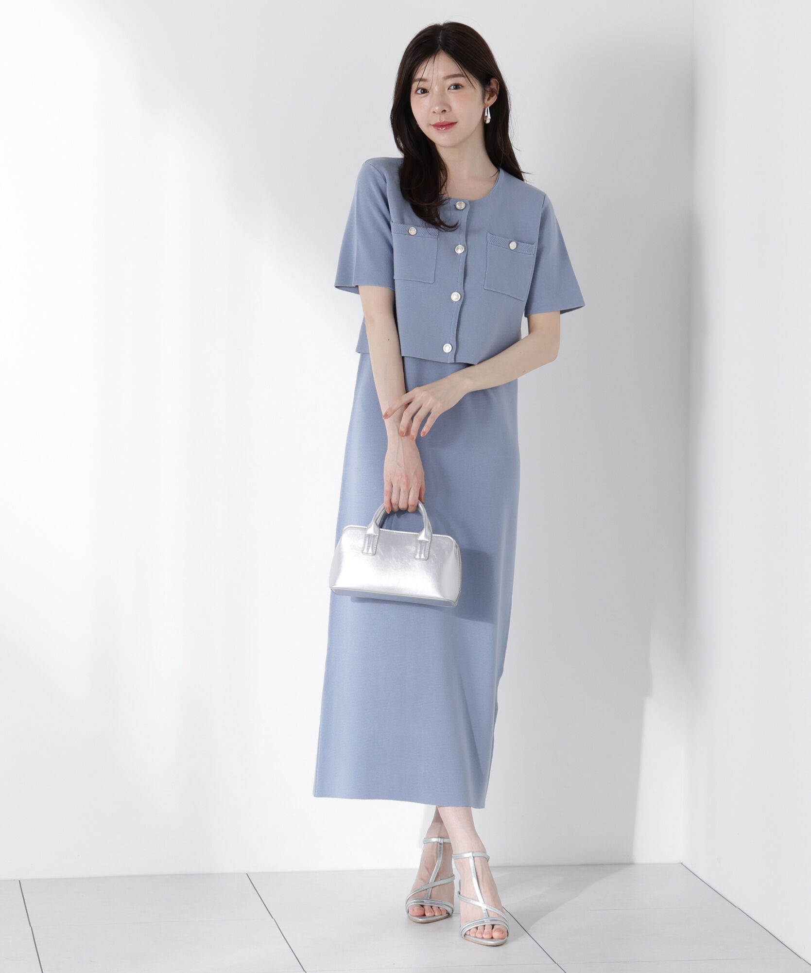 PROPORTION BODY DRESSING「ミラノリブカーデセットアップ」|ワンピース|