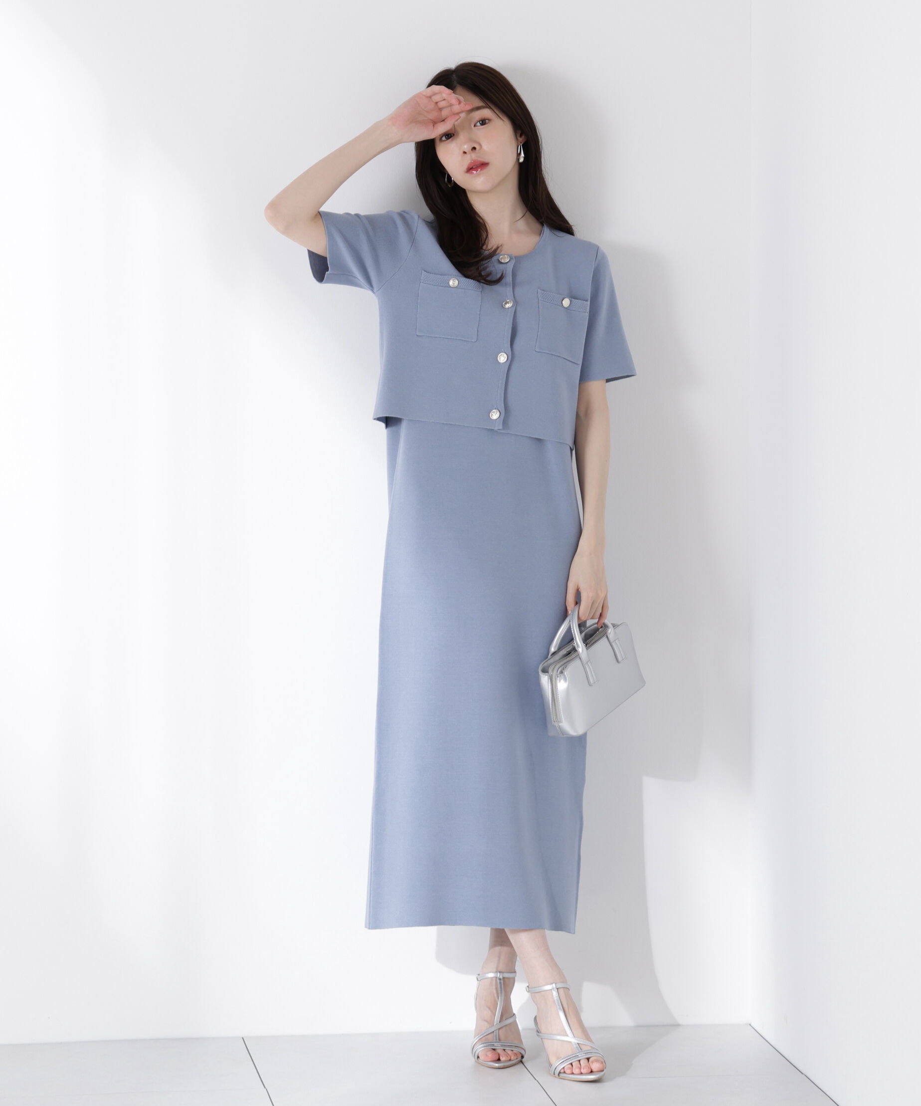 PROPORTION BODY DRESSING「ミラノリブカーデセットアップ」|ワンピース|