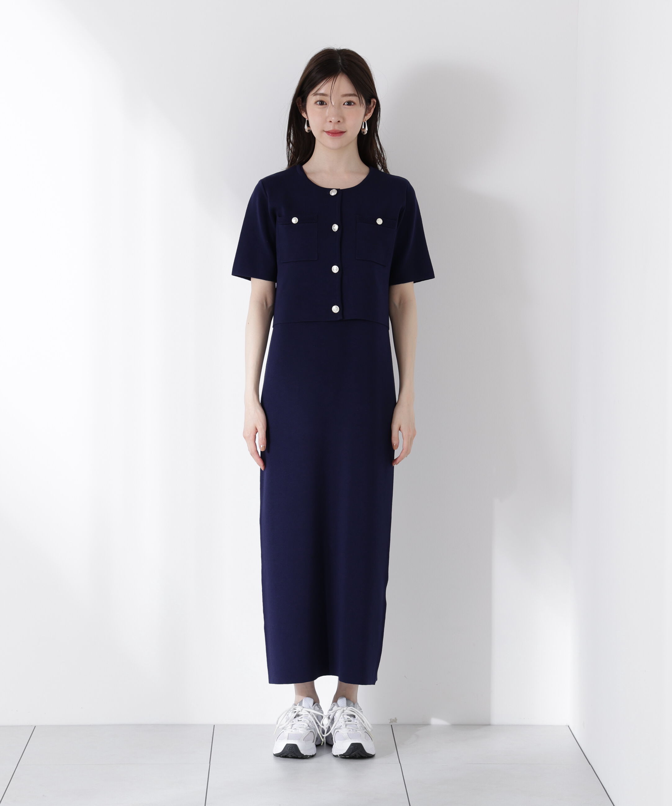 PROPORTION BODY DRESSING「ミラノリブカーデセットアップ」|ワンピース|