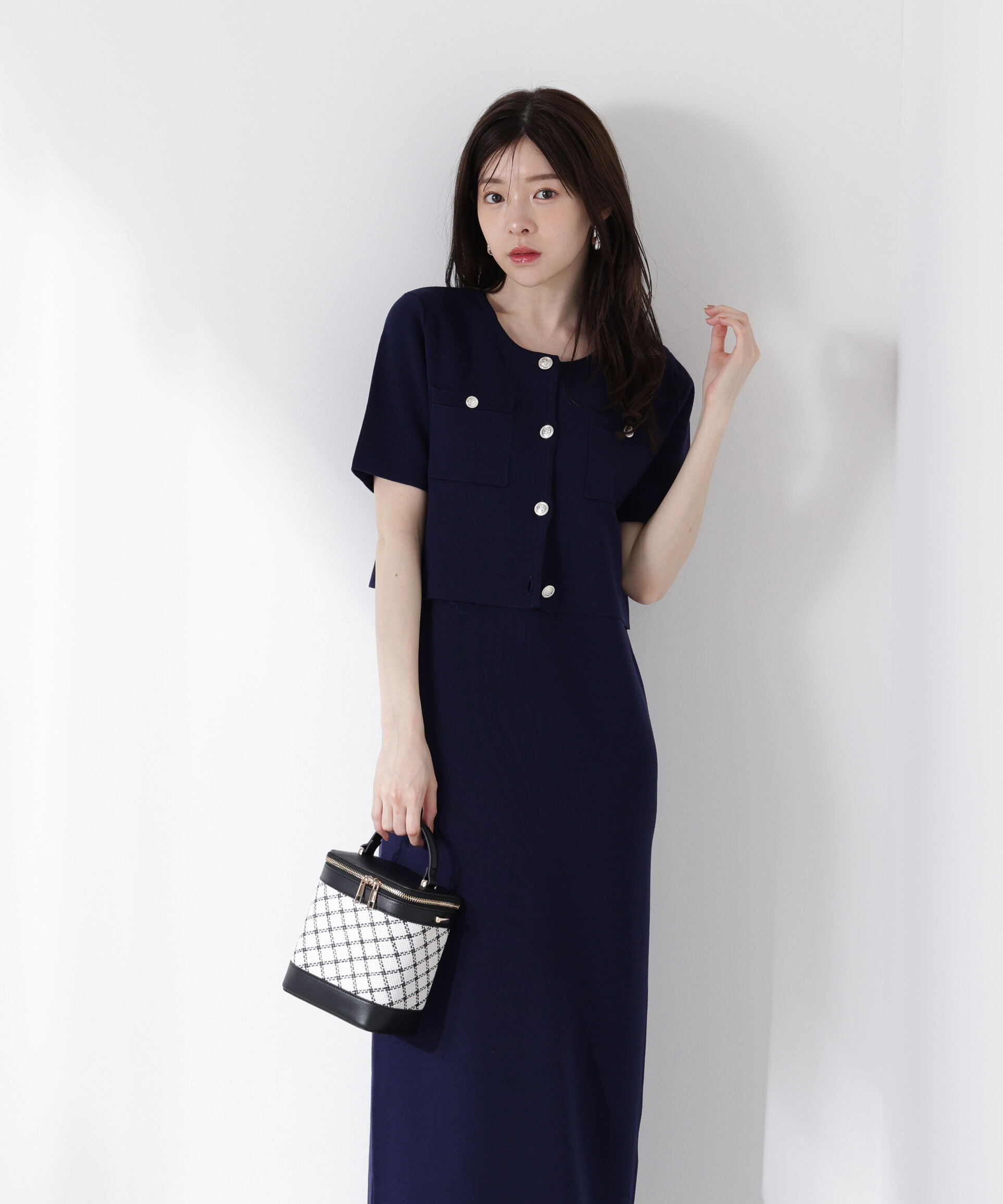 PROPORTION BODY DRESSING「ミラノリブカーデセットアップ」|ワンピース|