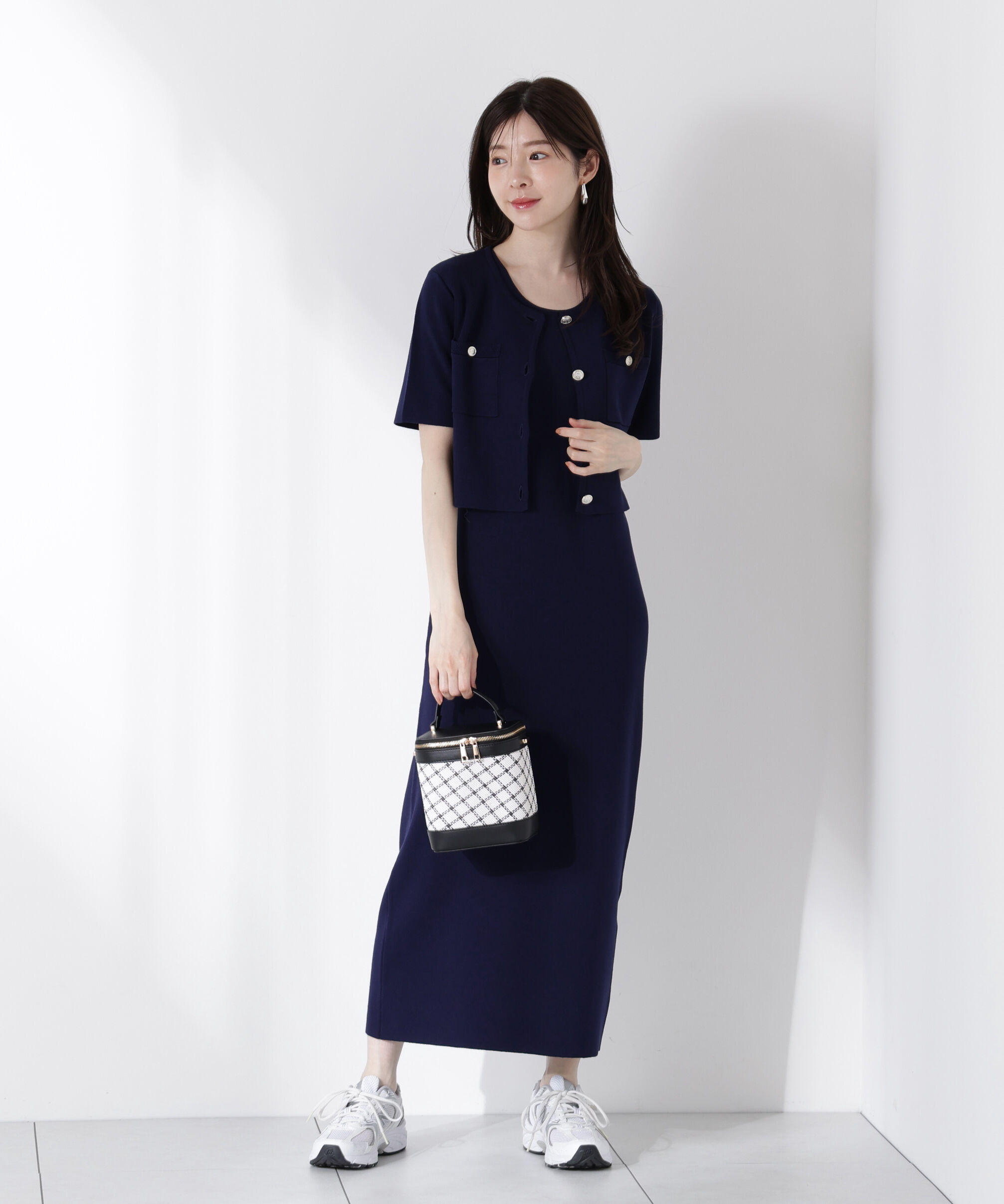 PROPORTION BODY DRESSING「ミラノリブカーデセットアップ」|ワンピース|