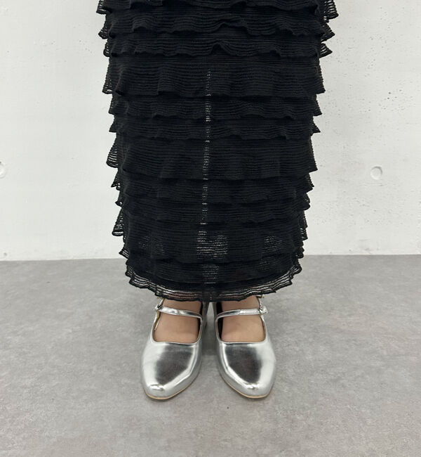 archives「フリルメッシュタイトスカート」|スカート|