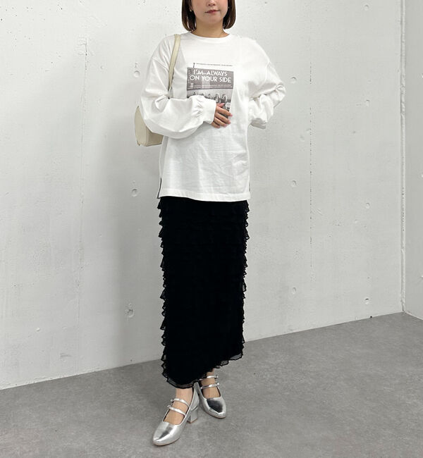 archives「フリルメッシュタイトスカート」|スカート|