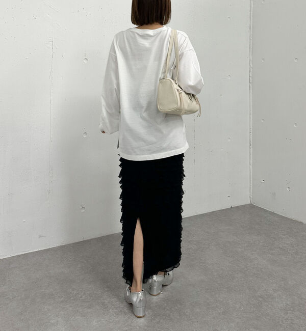 archives「フリルメッシュタイトスカート」|スカート|