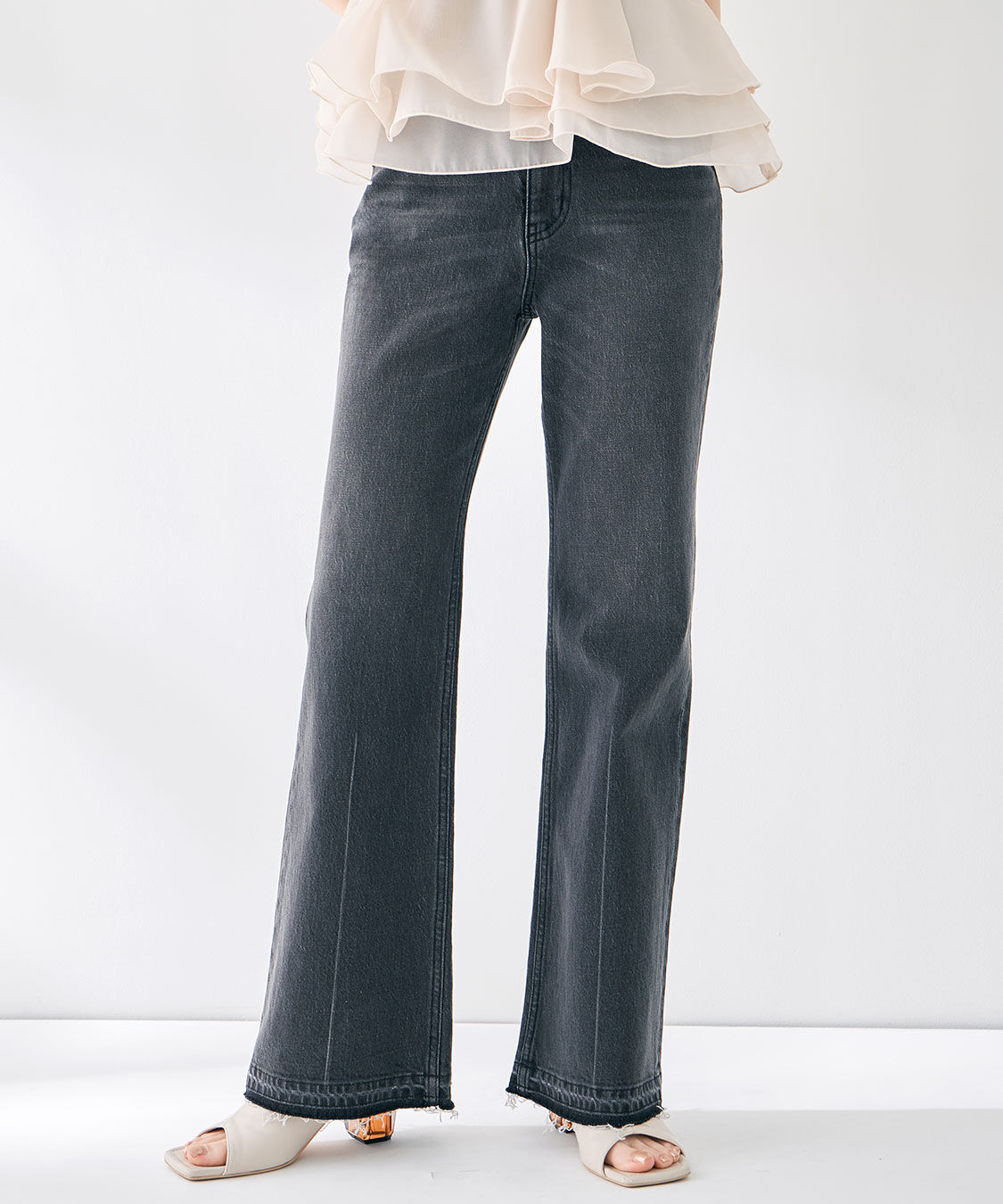 COCO DEAL「デニムフレアパンツ」|デニム|