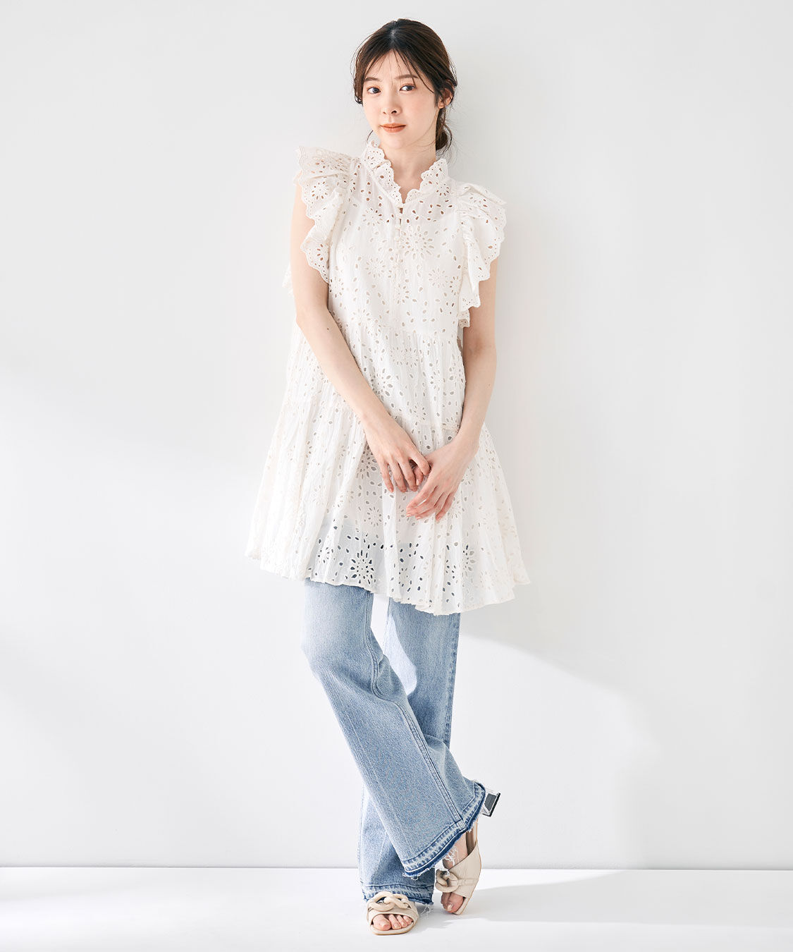 COCO DEAL「デニムフレアパンツ」|デニム|