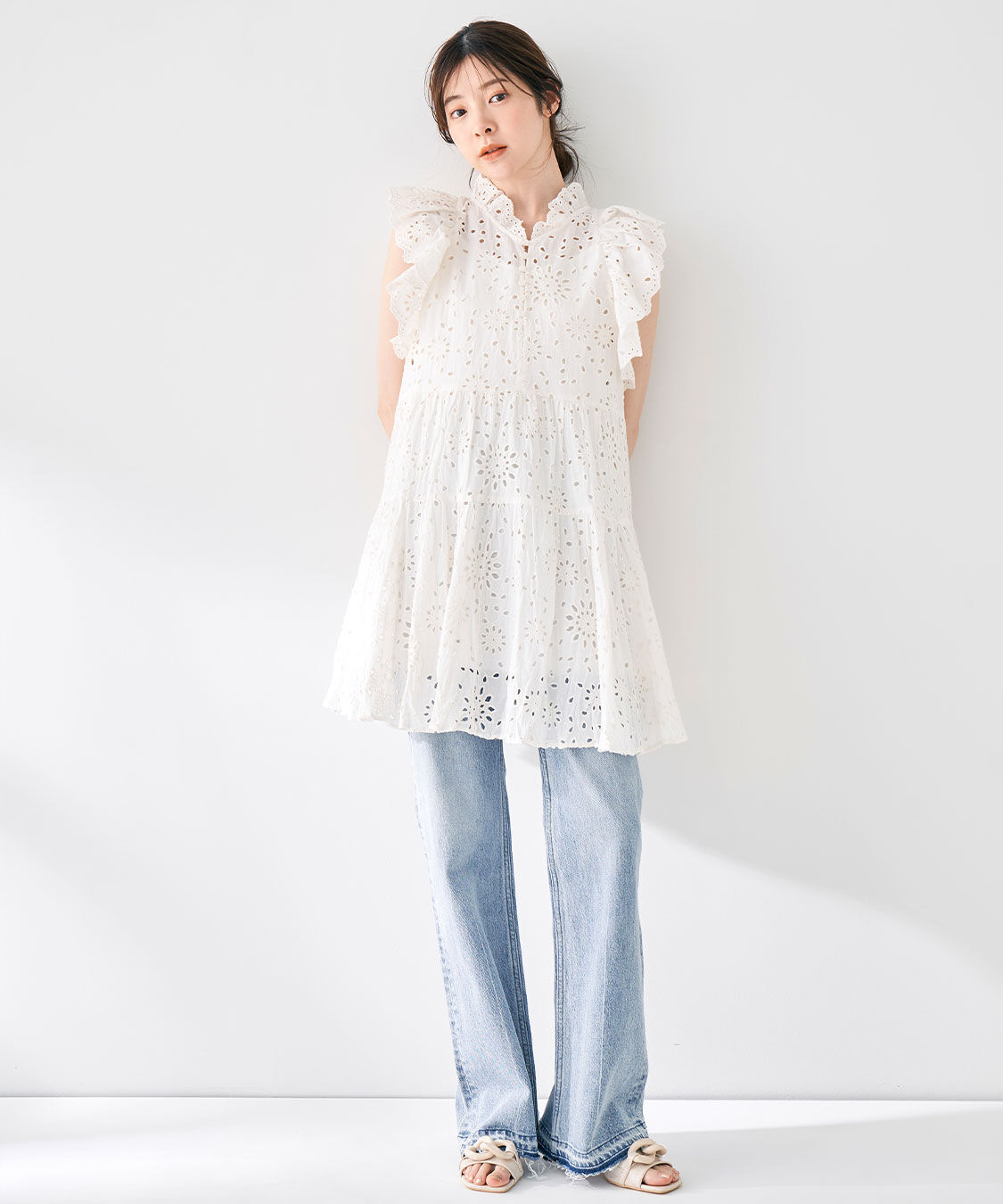 COCO DEAL「デニムフレアパンツ」|デニム|