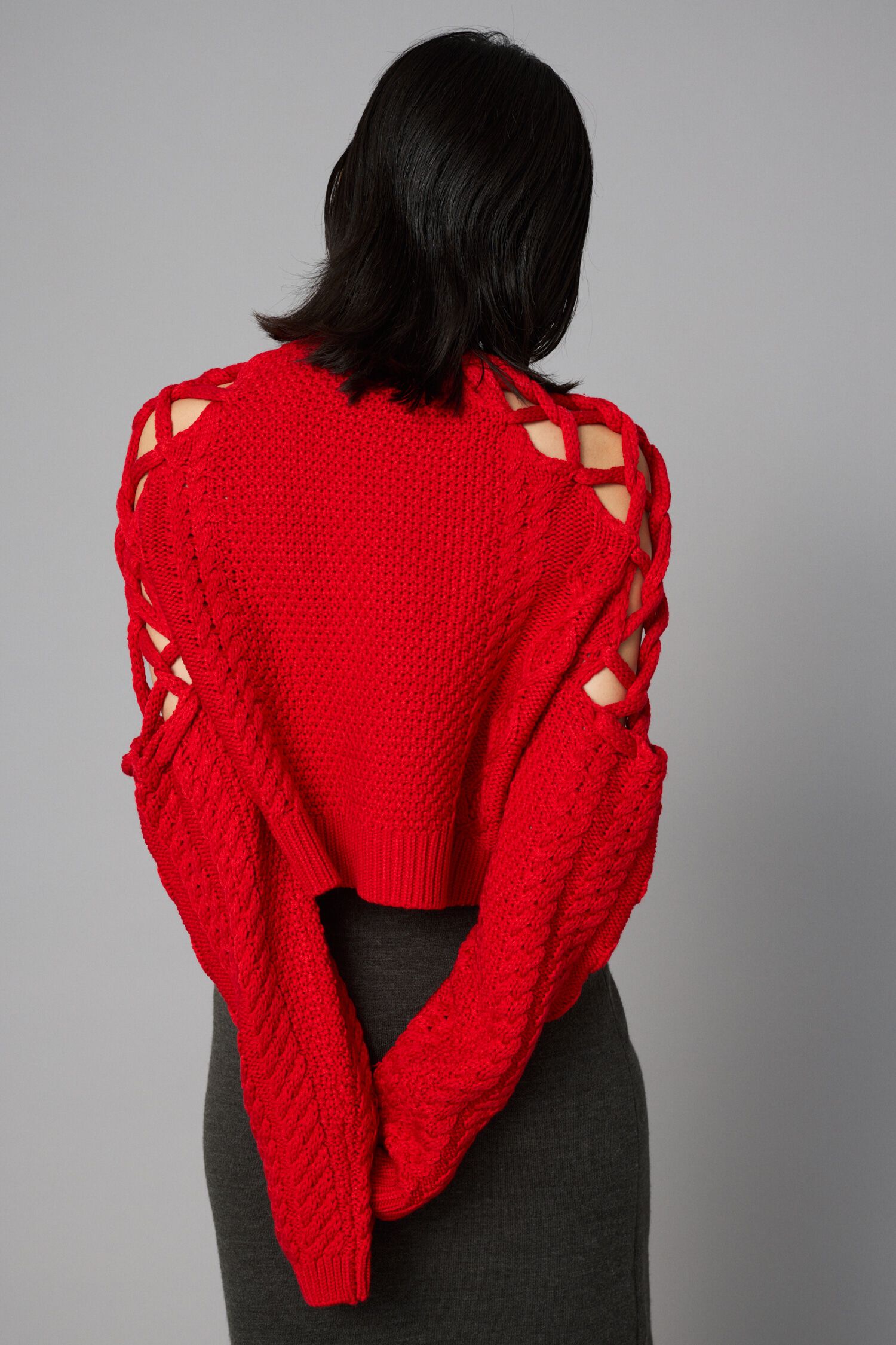 HeRIN.CYE「Net work sleeve tops」|ニット・セーター|