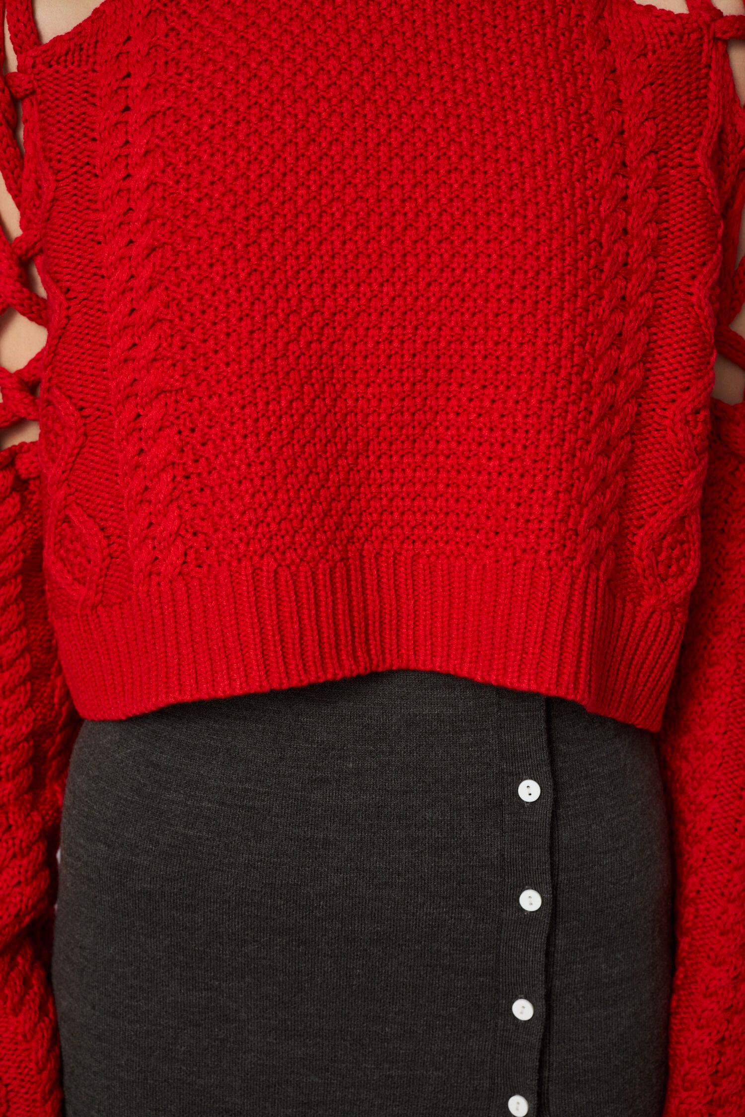 HeRIN.CYE「Net work sleeve tops」|ニット・セーター|