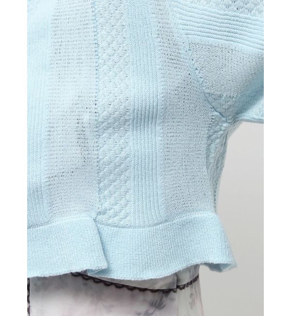 dazzlin「スカラップハーフスリーブカーデ」|カーディガン|